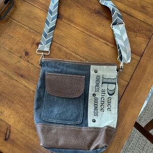 Canvas Myra bag with custom adjustable strap-Like new condition